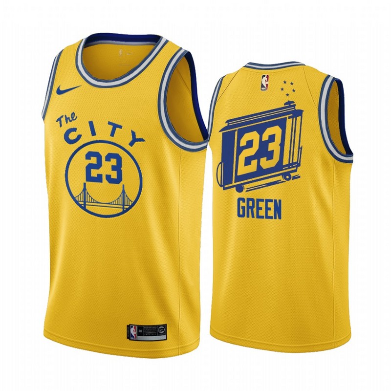 Men Golden State Warriors #23 Green yellow Game new Nike NBA Jerseys->golden state warriors->NBA Jersey